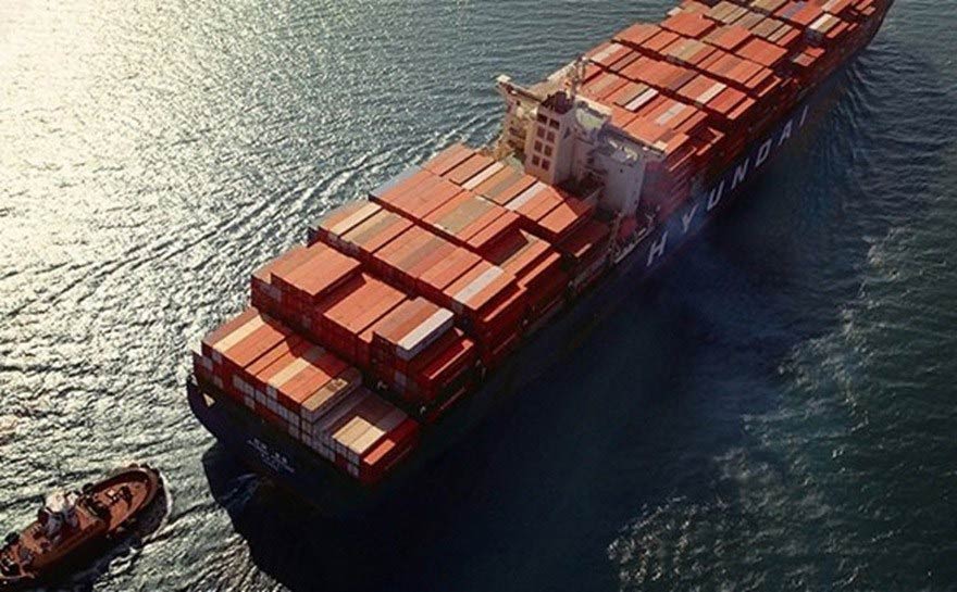 Cargo ship at sea Cargo ship at sea