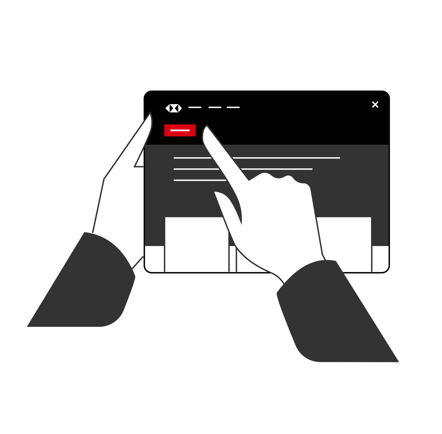 Browsing HSBC Insights business banking page Browsing HSBC Insights business banking page